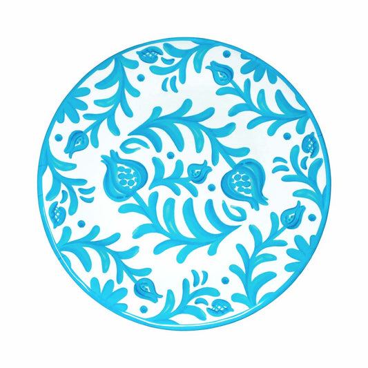 Le Cadeaux Sicily Teal Dinner Plate