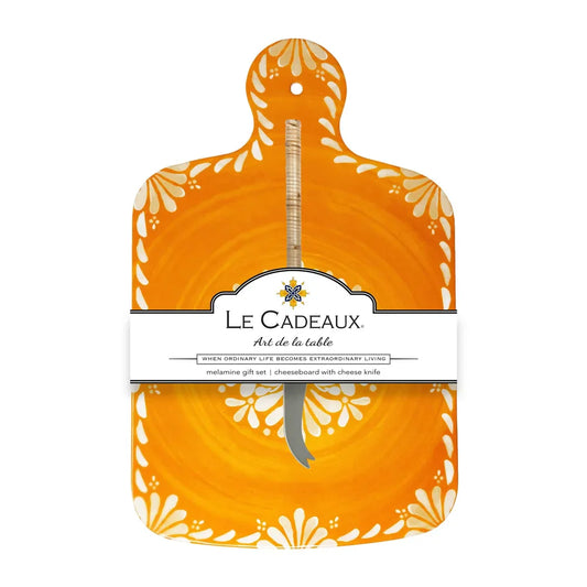 Paloma Orange Cheeseboard with Knife Le Cadeaux