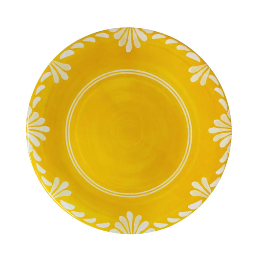 Paloma Yellow Dinner Plate Le Cadeaux