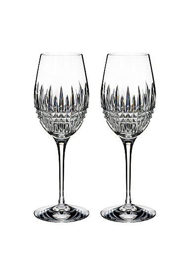 Waterford Lismore Diamond Essence Wine Glasses 12oz, Set of 2