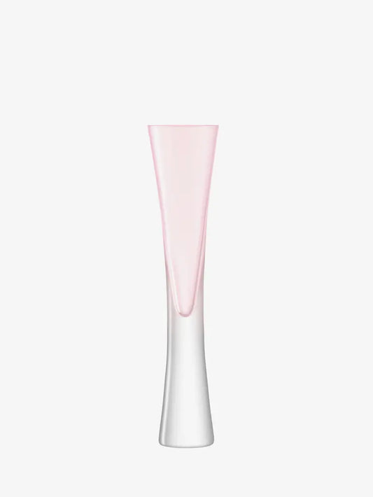 LSA Moya Pink Champagne Flutes 6oz Set of Two