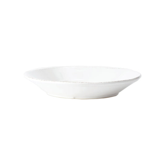 Vietri Melamine: Lastra White - Shallow Bowl