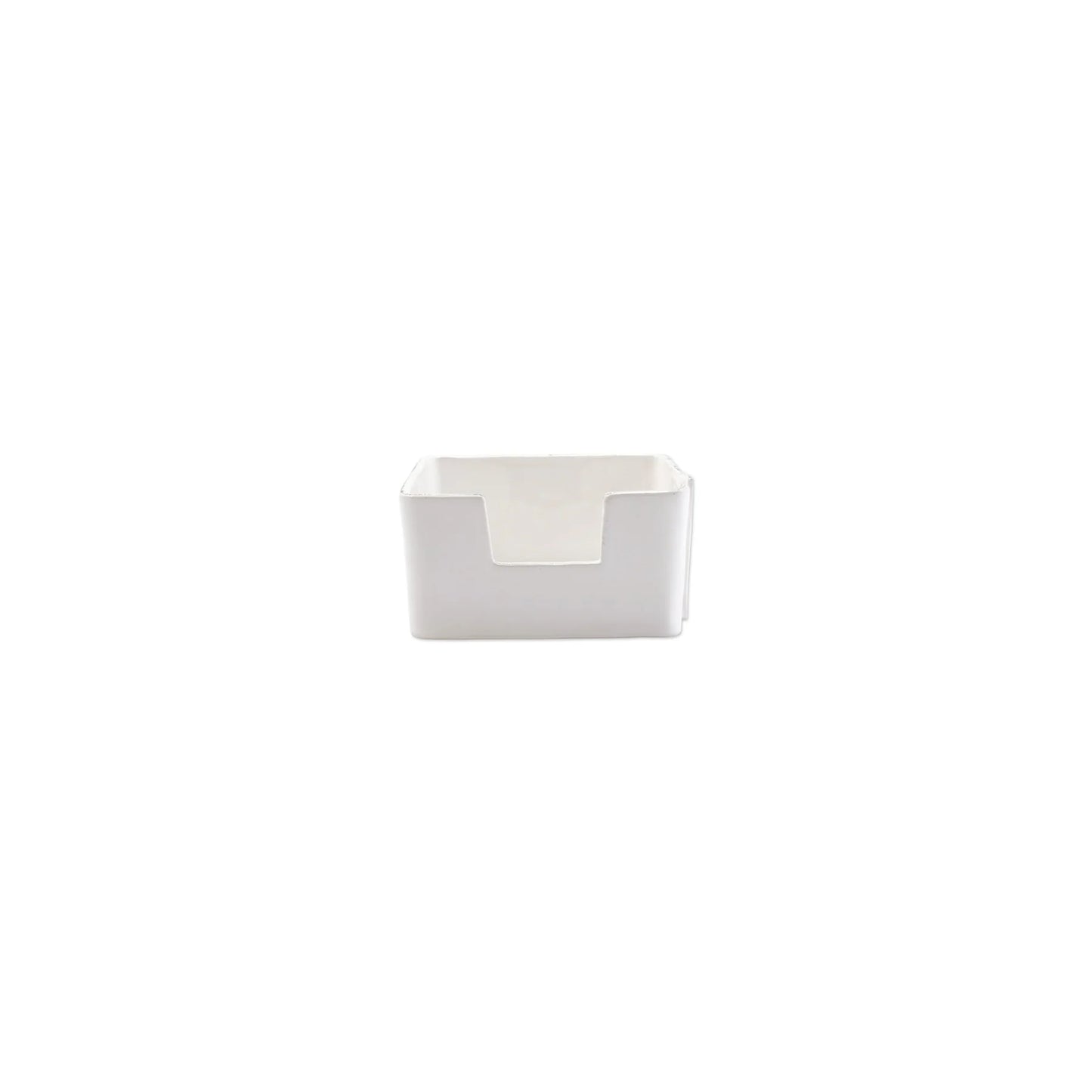 Vietri Melamine: Lastra White - Cocktail Napkin Holder