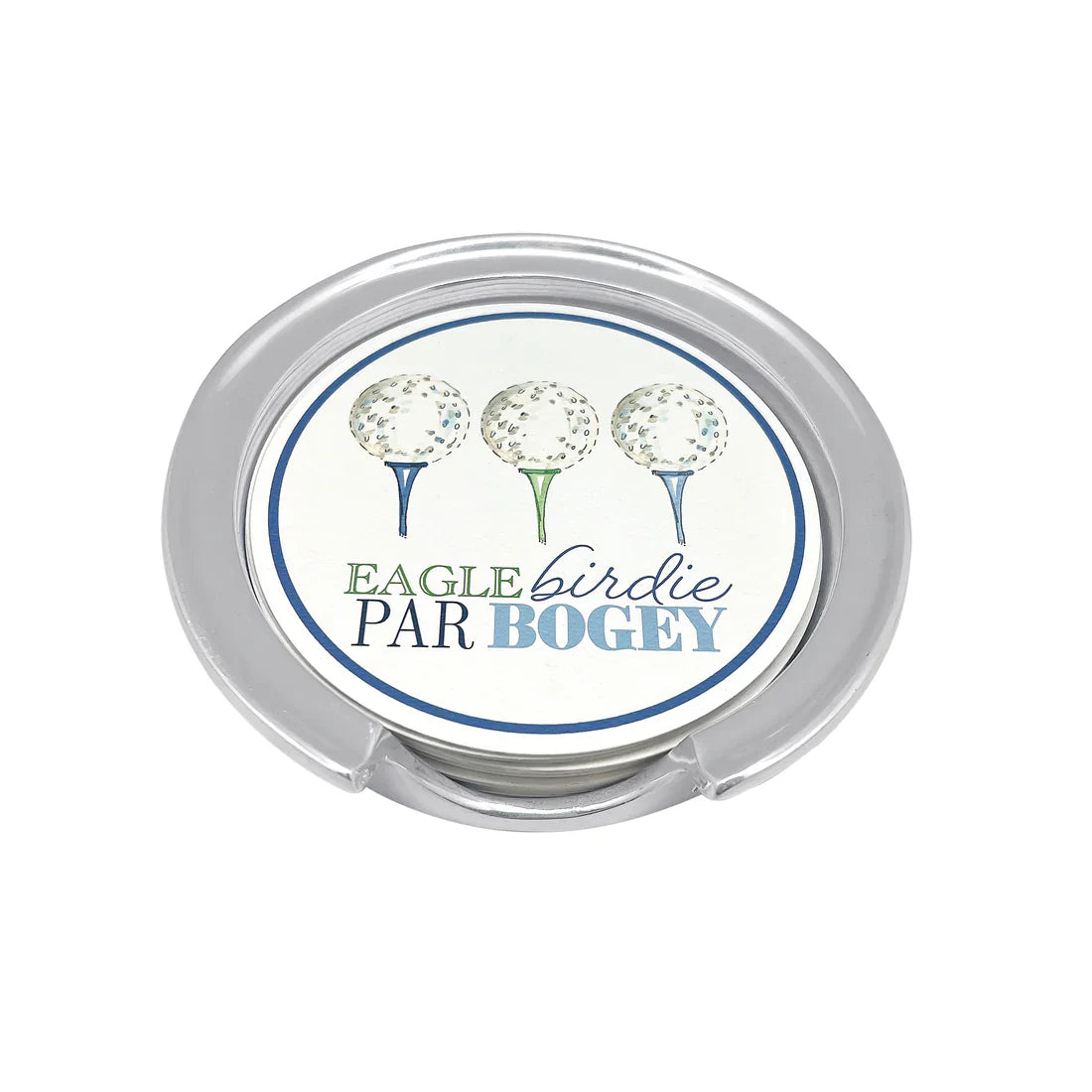 Mariposa Coaster Set - Signature - Men's Eagle, Birdie, Par, Bogey Golf