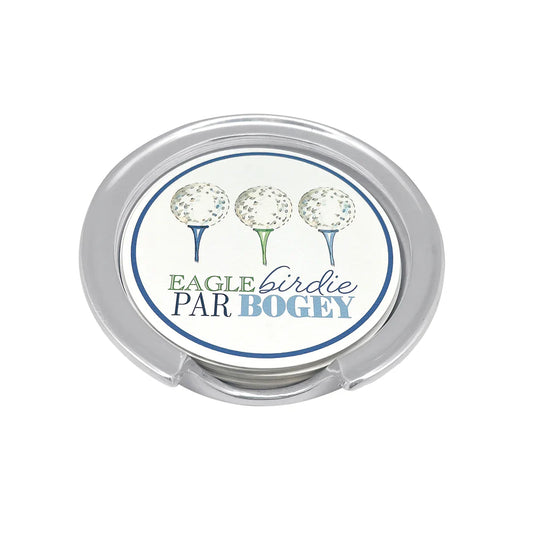 Mariposa Coaster Set - Signature - Men's Eagle, Birdie, Par, Bogey Golf