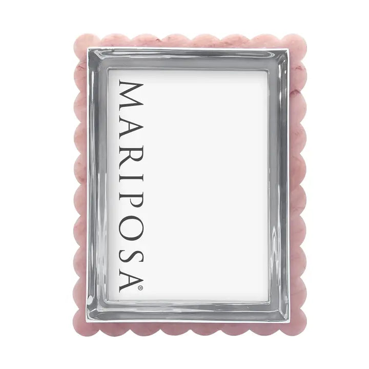 Mariposa 5x7 Pink Acrylic Scallop Frame