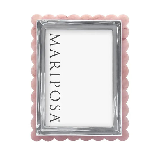 Mariposa 5x7 Pink Acrylic Scallop Frame