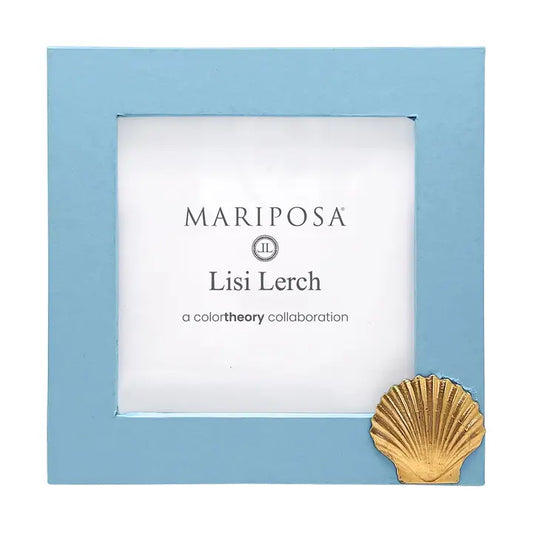 Mariposa Scallop Periwinkle Blue 4x4 Frame
