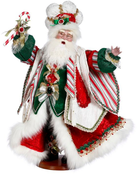 Mark Roberts 2024 Santa - Candy Cane Santa - Large