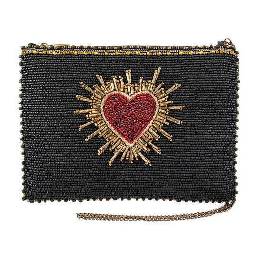 Mary Frances Affection Heart Mini Crossbody Handbag