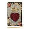 Mary Frances Queen of Hearts Crossbody Phone Bag