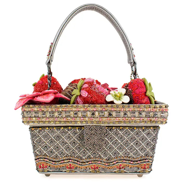 Mary Frances Strawberry Basket Hand Bag
