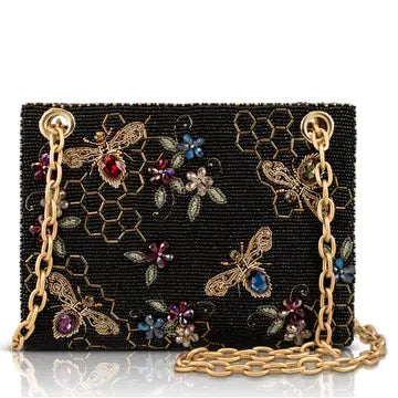 Mary Frances Haute Hive Bees and Honeycomb Crossbody