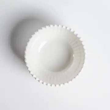 Bowl Beaded Pearl Cream Melamine Salad Bowl 6 inches Merritt