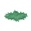 Vietri Lastra Evergreen - Figural Holly Platter - Two-Leaf
