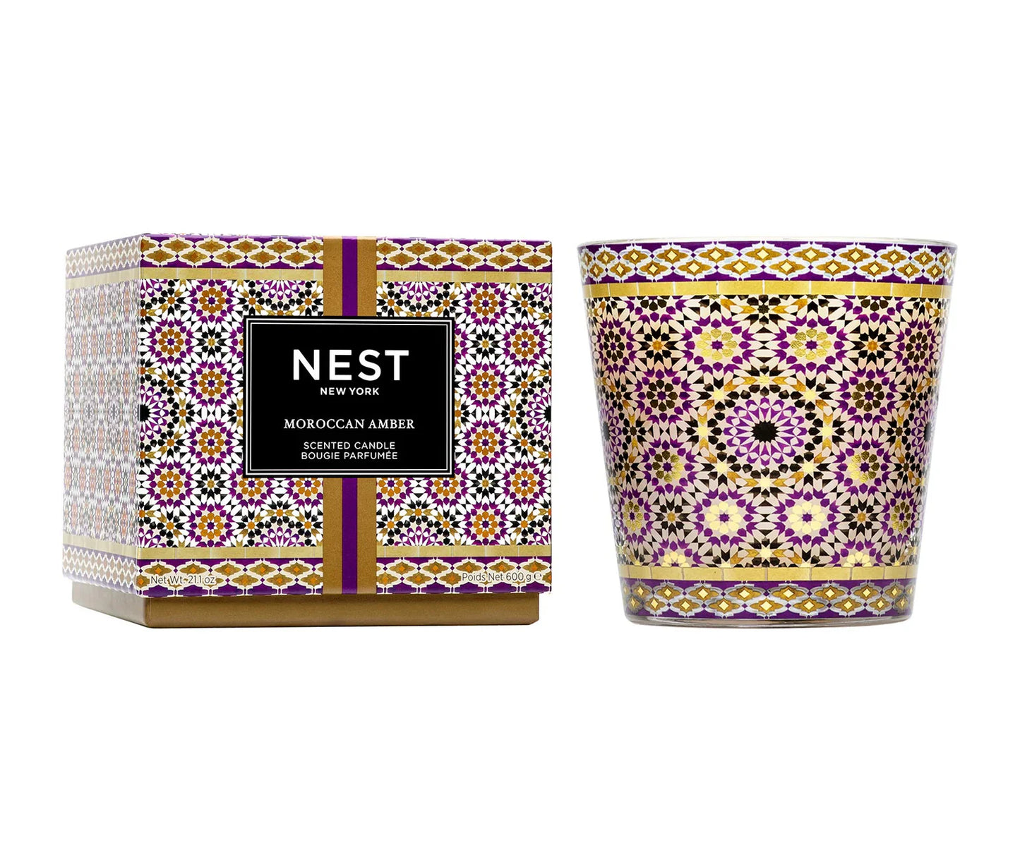Nest Moroccan Amber 3-Wick Candle
