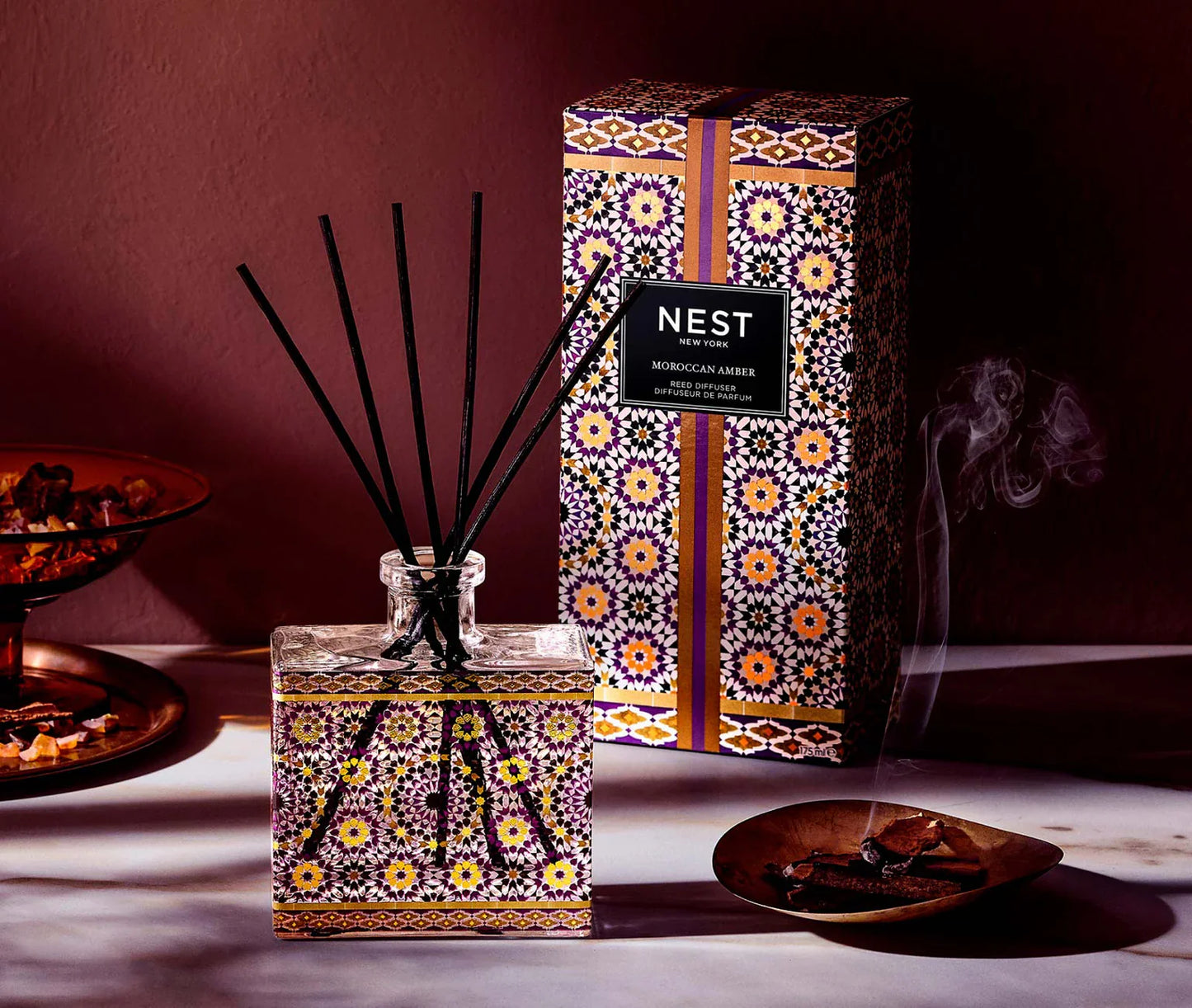 Nest Reed Diffuser Moroccan Amber Decorative