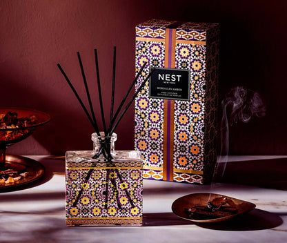 Nest Reed Diffuser Moroccan Amber Decorative