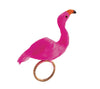 Kim Seybert Napkin Rings: Flamingo in Pink & Orange, Set of 4