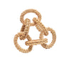 Kim Seybert Napkin Rings: Rattan Link in Natural, Set of 4