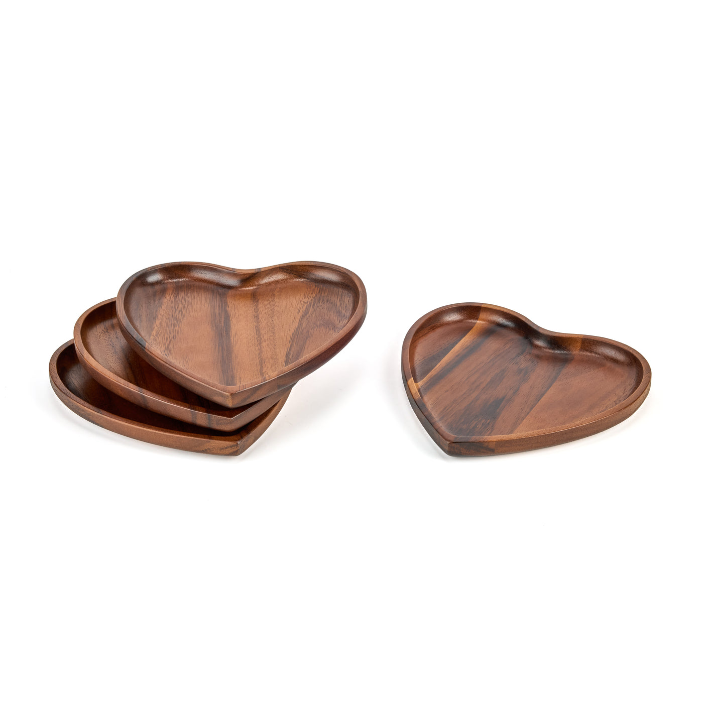 Nambe Heart Appetizer Plates (Set of 4)