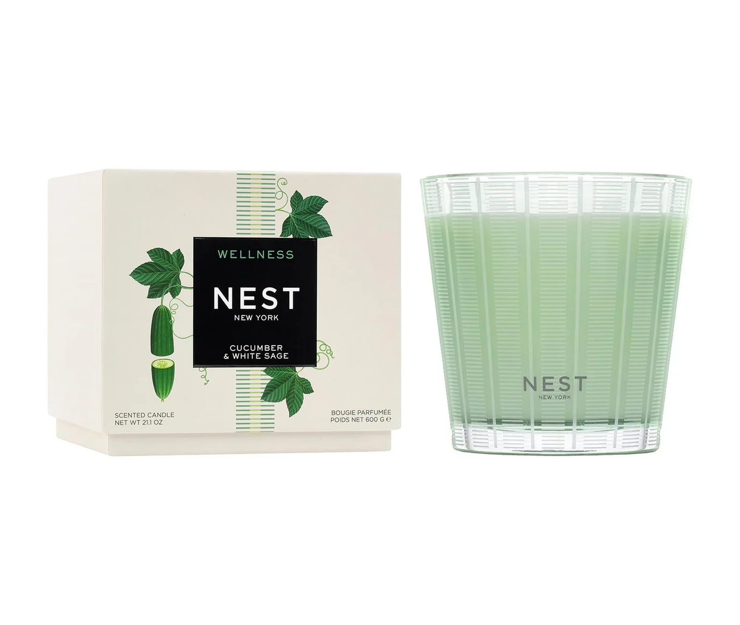Nest Candle 3 wick Cucumber & White Sage 3-Wick