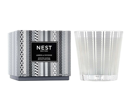 Nest Amber & Incense  3 Wick Candle