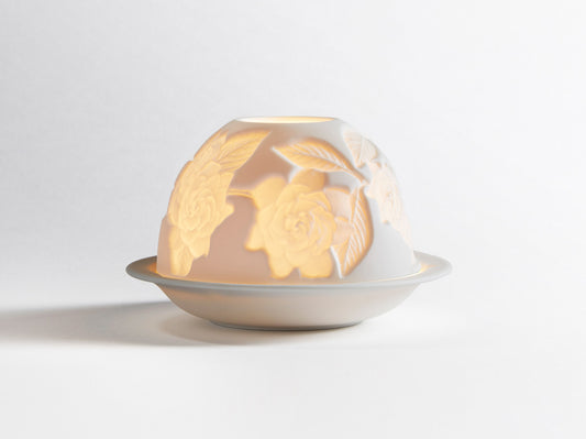 Bernardaud Votivelight - Gardenia Flowers