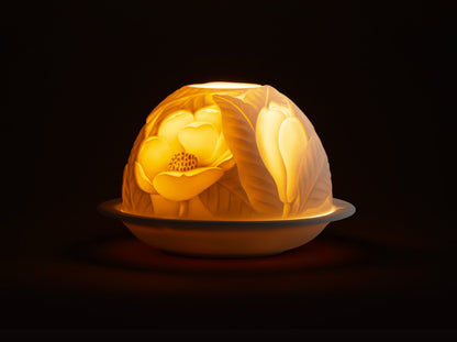 Bernardaud LED Votivelight - Magnolia Blossoms