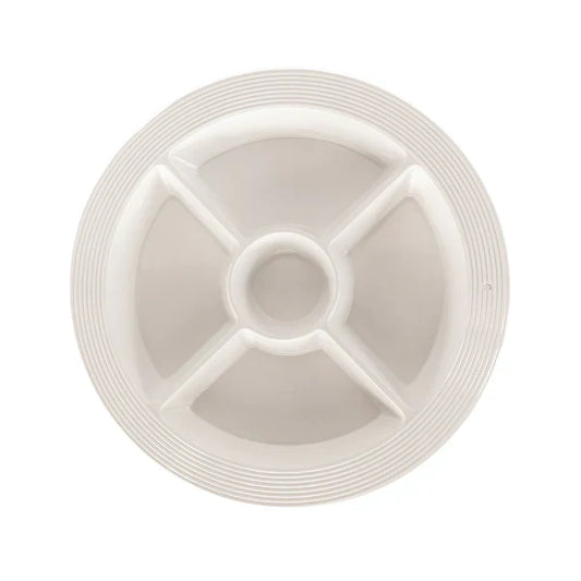 Nora Fleming Melamine: Pinstripes Round Divided Dish