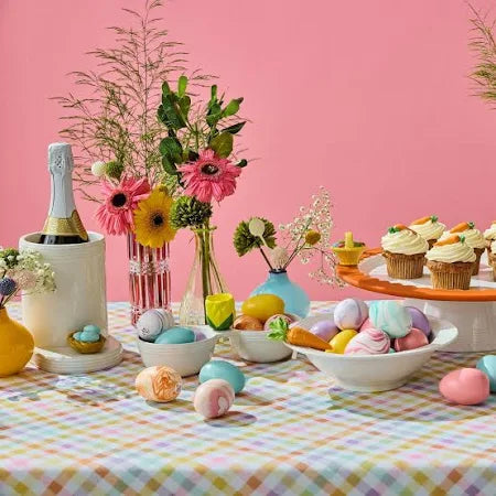 Nora Fleming Stoneware: Pinstripes Double Dipper Bowl