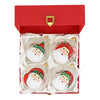 Vietri Set of 4 Old St. Nick Ornaments Gift Boxed Assorted