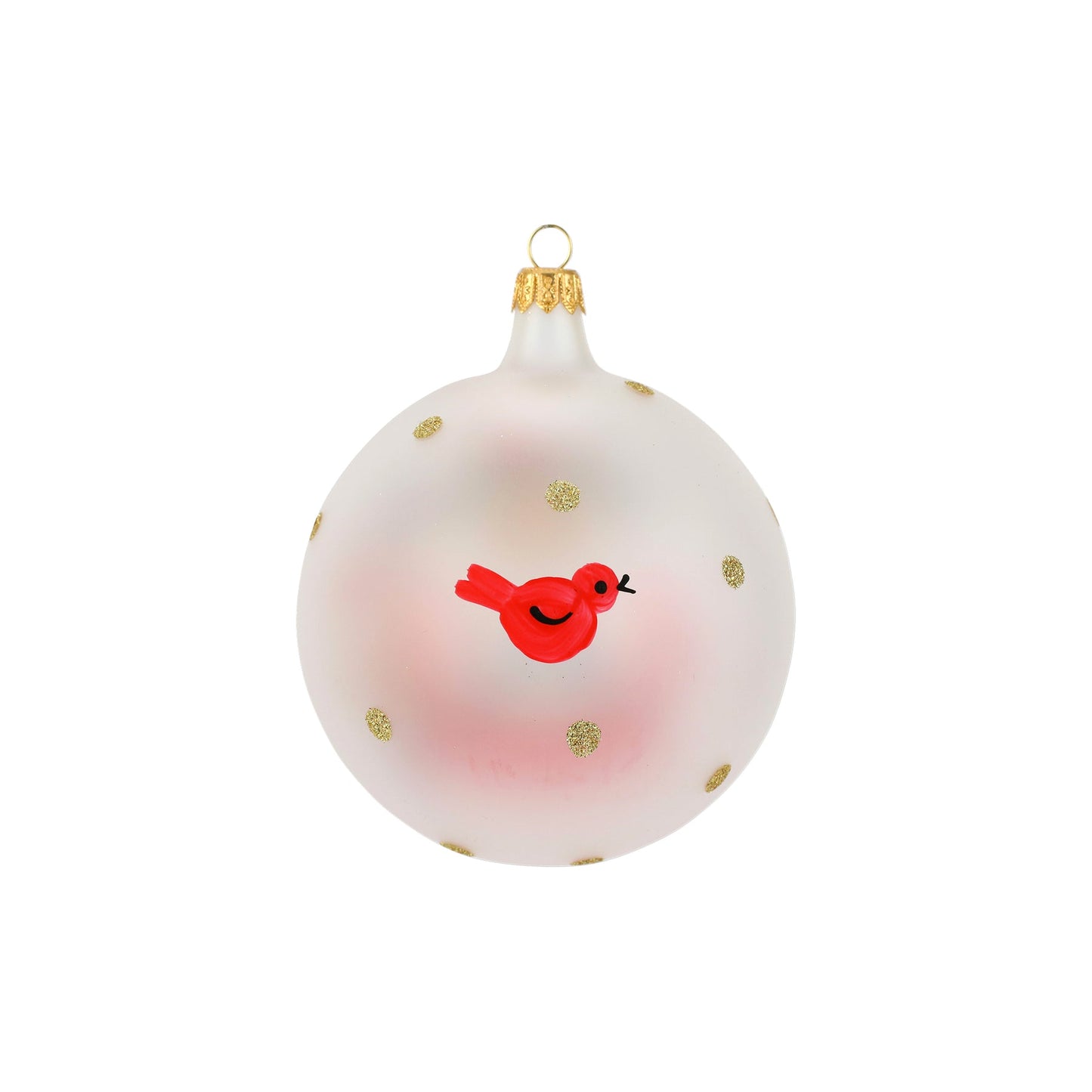 Vietri Ornament: Old St. Nick Birdwatcher Ornament