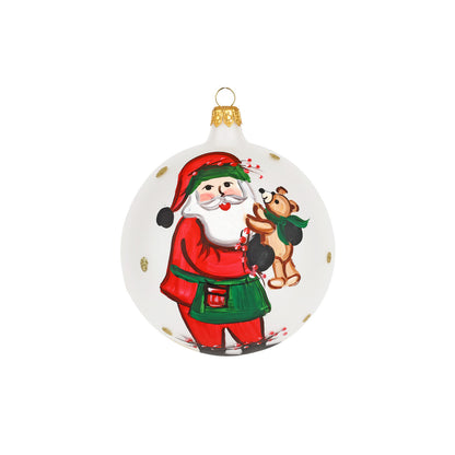 Vietri Ornament: Old St. Nick Teddy Bear Ornament