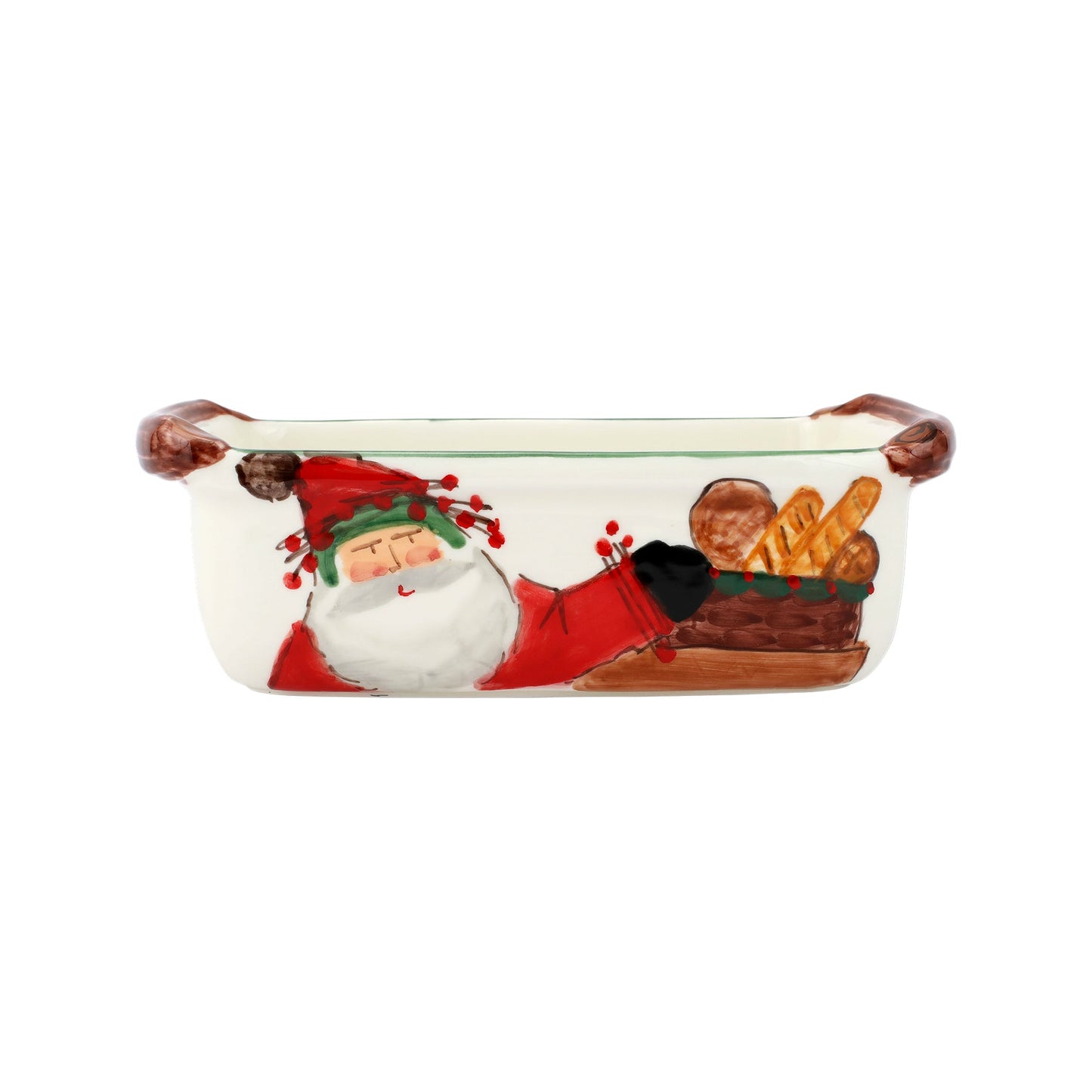 Vietri Old St. Nick Loaf Pan