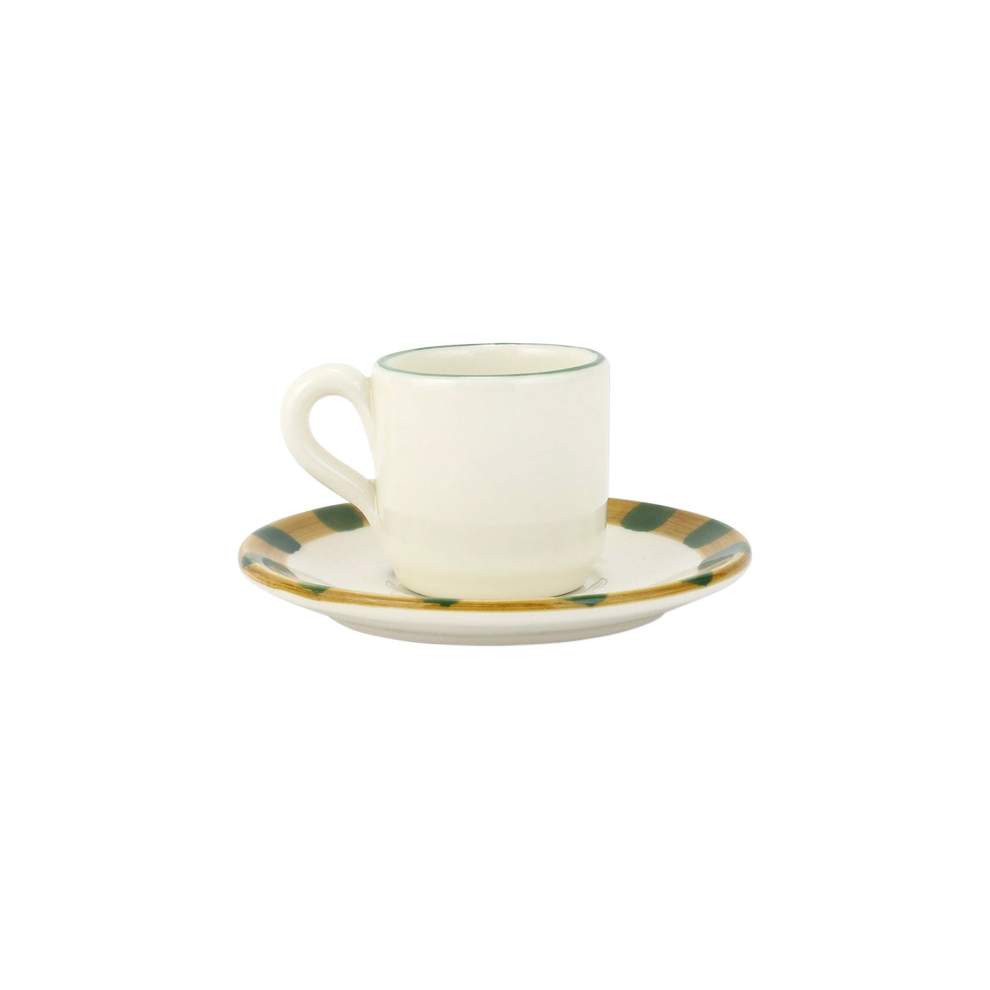 Vietri Old St. Nick Espresso Cup & Saucer - Animal Hat
