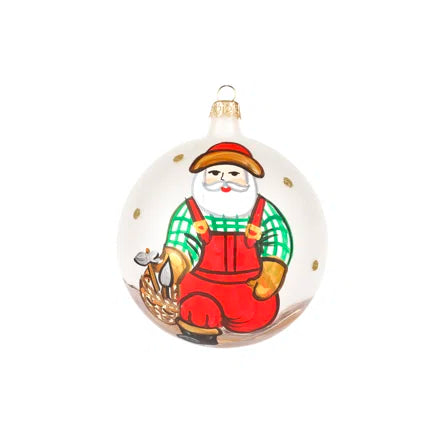 Vietri Ornament: Old St. Nick Gardener Ornament