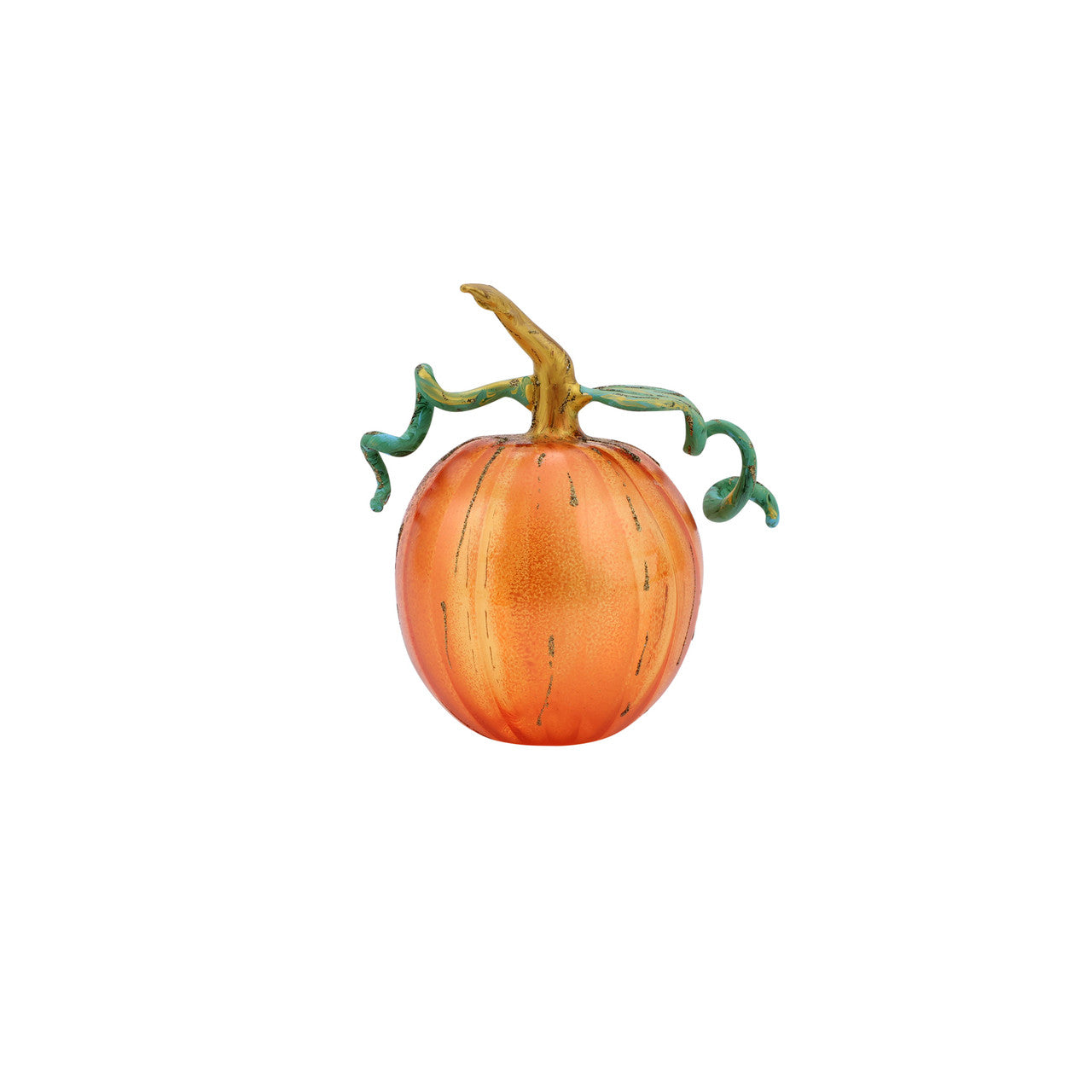 Vietri Pumpkins Figural Glass Pumpkin - Orange