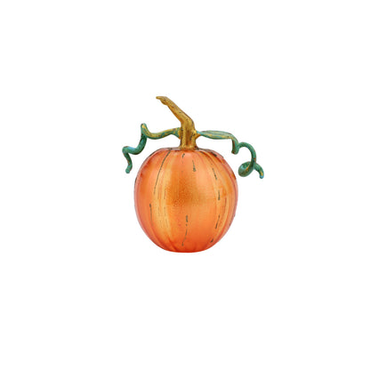 Vietri Pumpkins Figural Glass Pumpkin - Orange