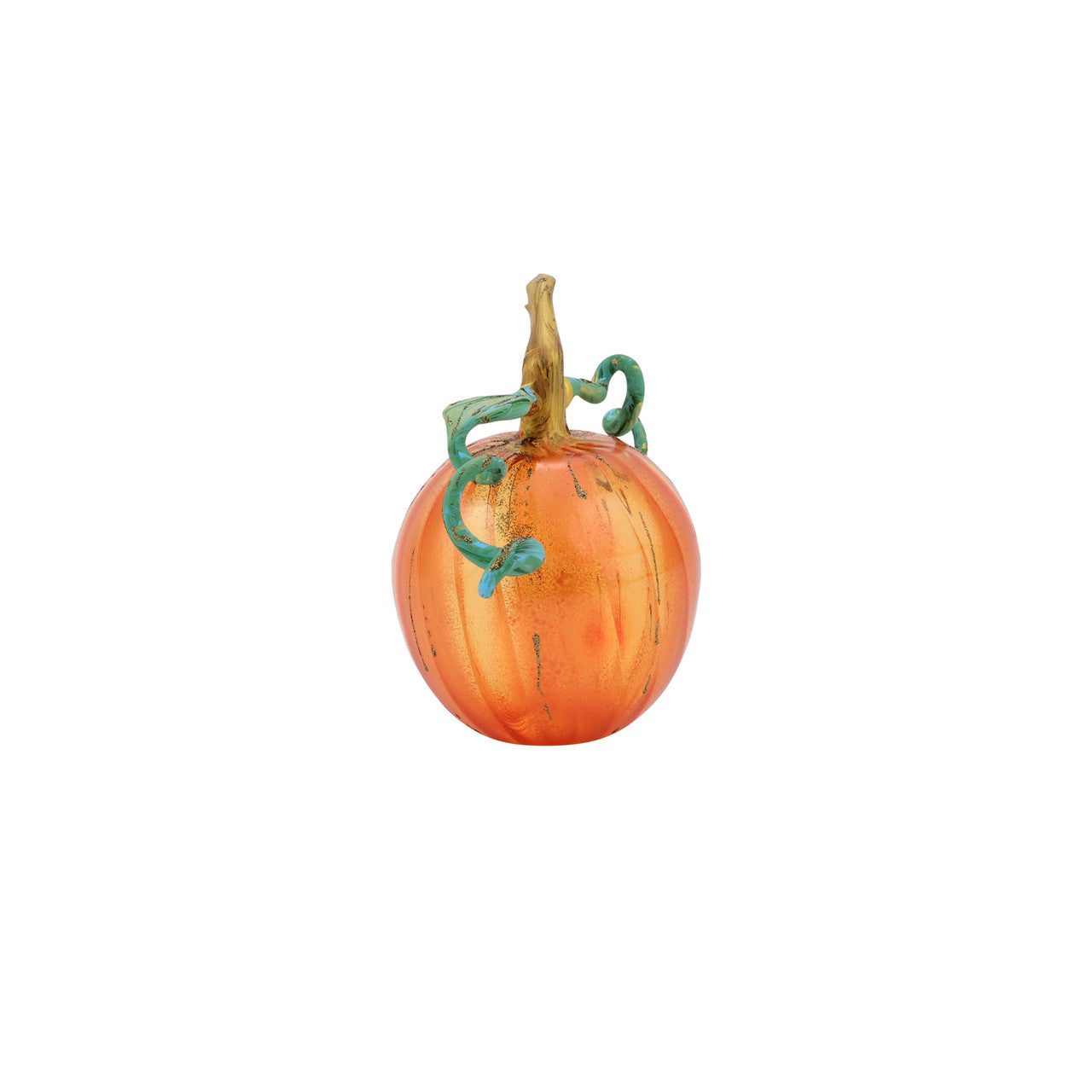 Vietri Pumpkins Figural Glass Pumpkin - Orange