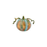 Vietri Pumpkins Figural Glass Pumpkin - Blue