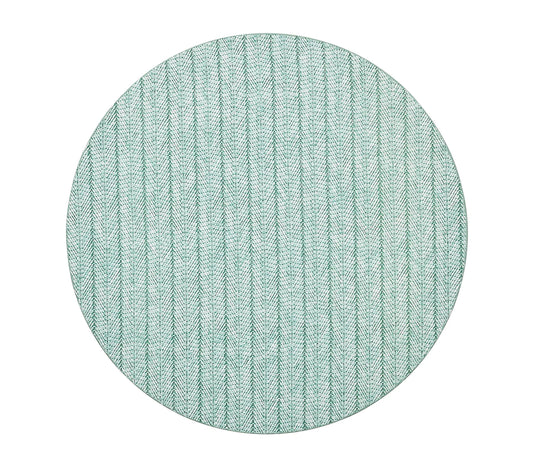 Kim Seybert Placemats: Herringbone in Seafoam, Set of 4