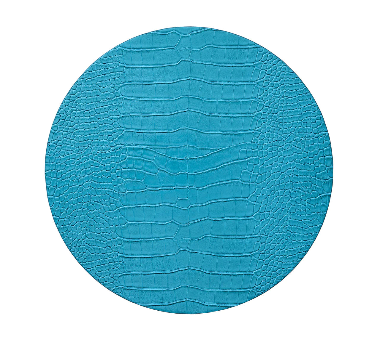 Kim Seybert Placemats: Croco in Turquoise, Set of 4
