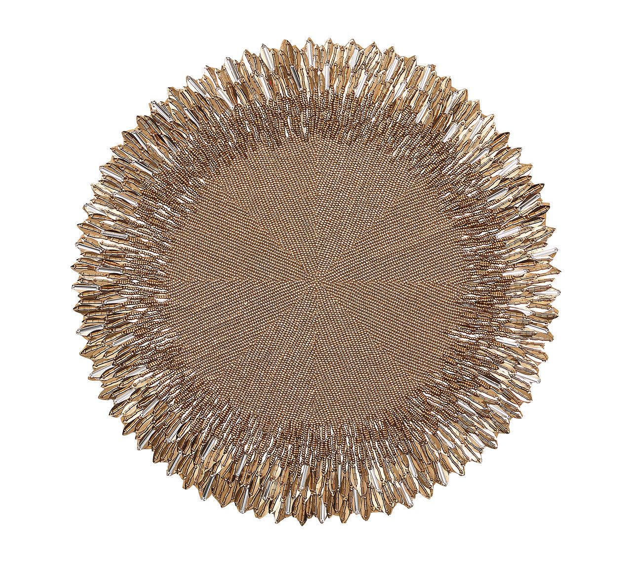 Kim Seybert Placemats: Ray in Gold & Crystal, Set of 2