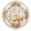 Ginori 1735 Oriente Italiano Bread Plate - Aurum (White w/Gold)