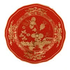 Ginori 1735 Oriente Italiano Bread Plate - Rubrum (Red w/Gold)