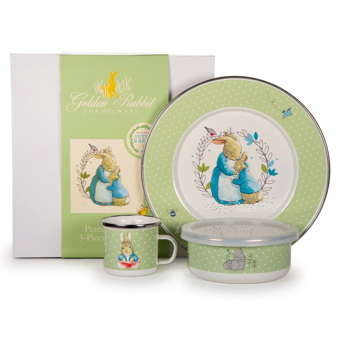 Golden Rabbit Polka Dot Peter Child Set