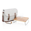 Picnic Time Wine Tote Bag with Wine Glasses and Mini Table