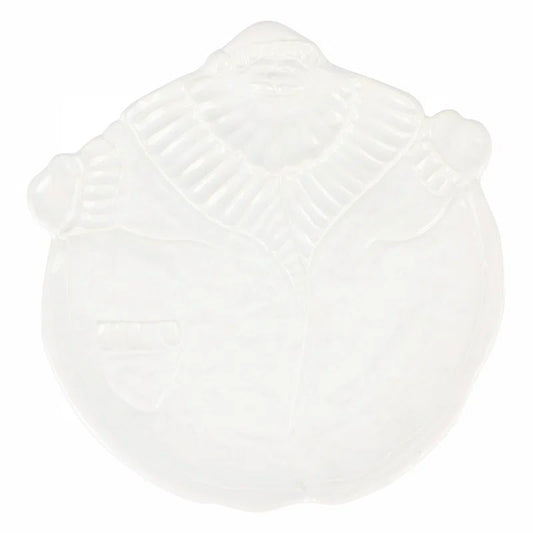 Vietri Pietra Natale Figural Santa Platter