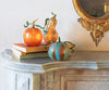 Vietri Pumpkins Figural Glass Pumpkin - Blue
